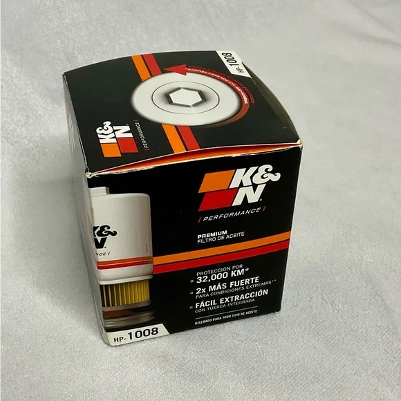 Brand New K&N Filters Performance HP-1008 Premium Oil Filter 20,000 Miles - Picture 3 of 8